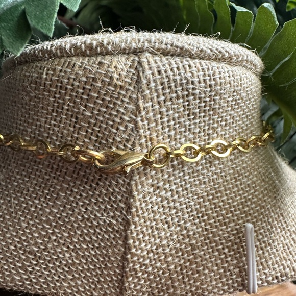 Gold Butterfly Necklace with Green and Blue enamel Accents. Signed Florenza - Picture 3 of 7